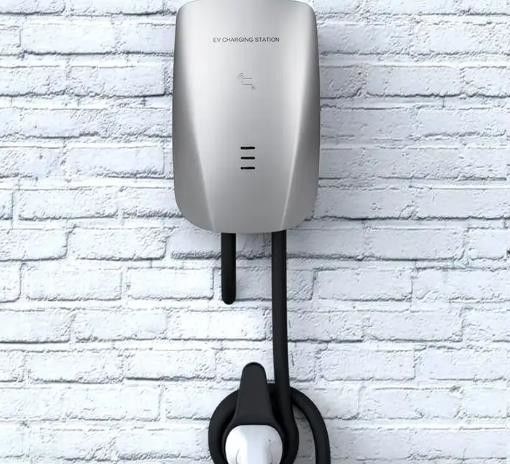 เครื่องชาร์จ EV ติดผนังรถยนต์ไฟฟ้า 32A ระดับ 2 250V พร้อมปลั๊ก Type 2