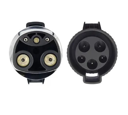 IP55 เครื่องชาร์จรถไฟฟ้า EV ติดต่อ Tesla ระยะยาวไปยัง J1772 Type1