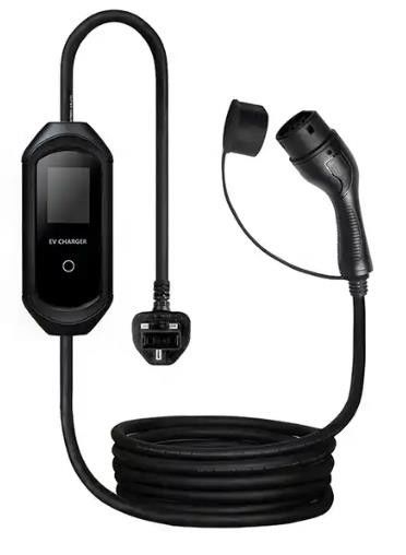 IP55 ประเภทที่ 2 ชาร์จรถยนต์พกพา 3.5KW 7KW บ้านเบา สะดวกในการติดตั้ง