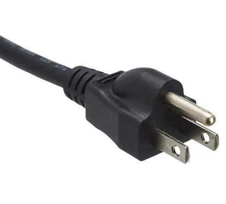 IEC US สายไฟกันน้ำ 250V 3 พินสายไฟ AC คอมพิวเตอร์
