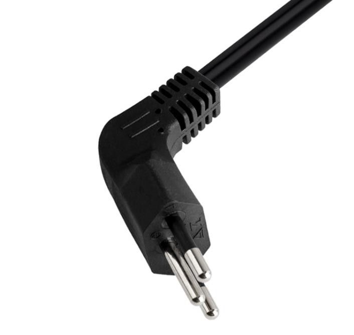 C13 บราซิลสายไฟ AC มุมขวา 90 องศาปลั๊กไฟ