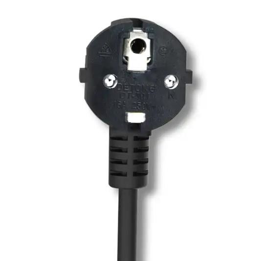 เสียบสายไฟ AC ของยุโรป 250V สายไฟ IEC C13 ตรงน้ำหนักเบา