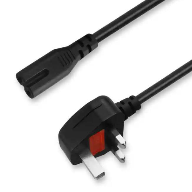 IEC UK สายไฟ AC 1.5M 3 ปลั๊ก Mains Lead Cable 5Ft