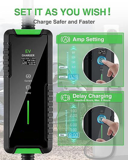 3.5KW 7KW EV Charger Wallbox พกพา ระดับ 1 EV Charger 32 แอมเปอร์