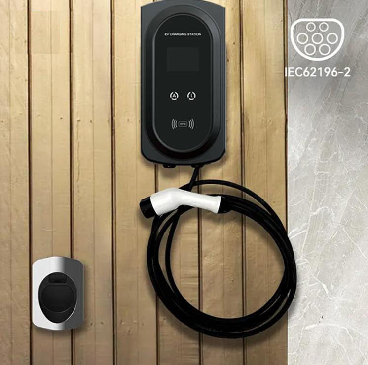 เครื่องชาร์จ EV ไฟฟ้า OEM 7Kw Wallbox Type 2 EV Home Charger ระดับ 2