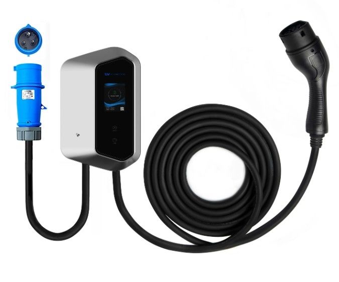 ประเภท 2 AC 16A 32A รถไฟฟ้าชาร์จเร็ว 250-480v