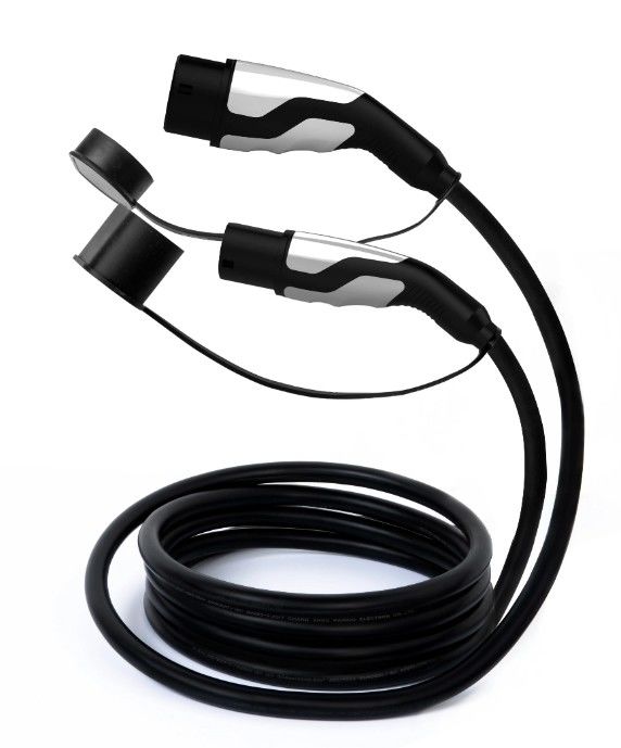 Iec 62196 10m Ev สายชาร์จ 1 ขั้น / 3 ขั้น ประเภท 2 ถึงประเภท 2