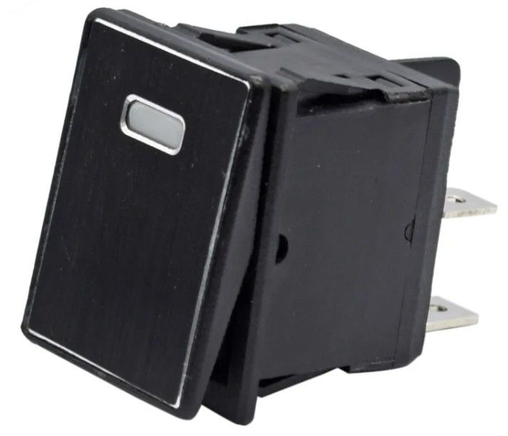 DC 12V 20A ปุ่มผลักดัน LED แผ่นโลหะอลูมิเนียม 4PIN ON OFF Rocker Switch สําหรับรถเรือ RV