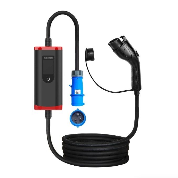 ปรับแต่ง IP65 16A-40A ปรับได้ SAE J1772 ประเภท 1 พกพา EV รถชาร์จ จุดชาร์จพกพา