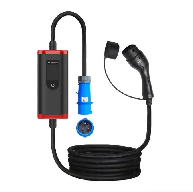 ปรับแต่ง IP65 16A-40A ปรับได้ SAE J1772 ประเภท 1 พกพา EV รถชาร์จ จุดชาร์จพกพา