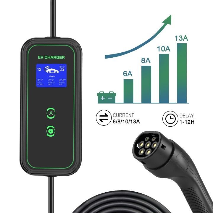 GBT 3.5KW 7KW สายชาร์จ AC พกพา บ้าน สายชาร์จ EV พกพา เสื้อ Tpe