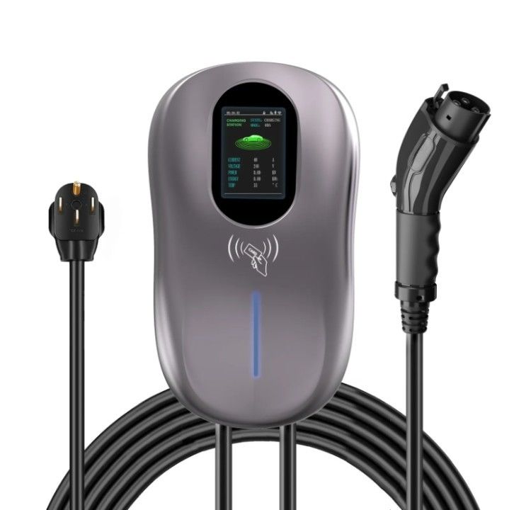 J1772 เครื่องชาร์จรถยนต์ติดผนัง 11kW Wallbox เครื่องชาร์จรถไฟฟ้าชนิด 1