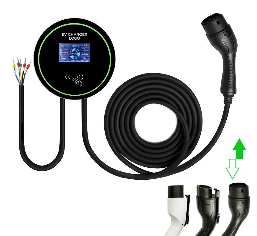 ประเภท 1 J1772 การใช้ในบ้าน การใช้พาณิชย์ 32A EV Charger 7KW ระดับ 2 การชาร์จ EVSE Wallbox Station Charger ชาร์จ EV