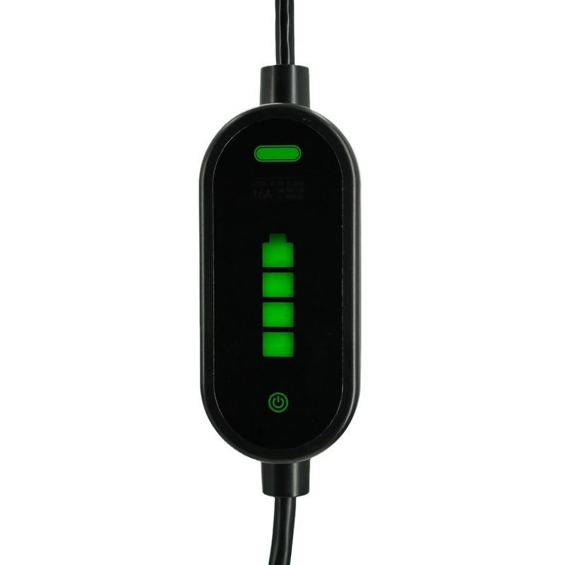 เครื่องชาร์จรถยนต์พกพา 7KW Tpe Jacket IEC 62196 Type2 2.4 Quot LCD CE TUV ROHS
