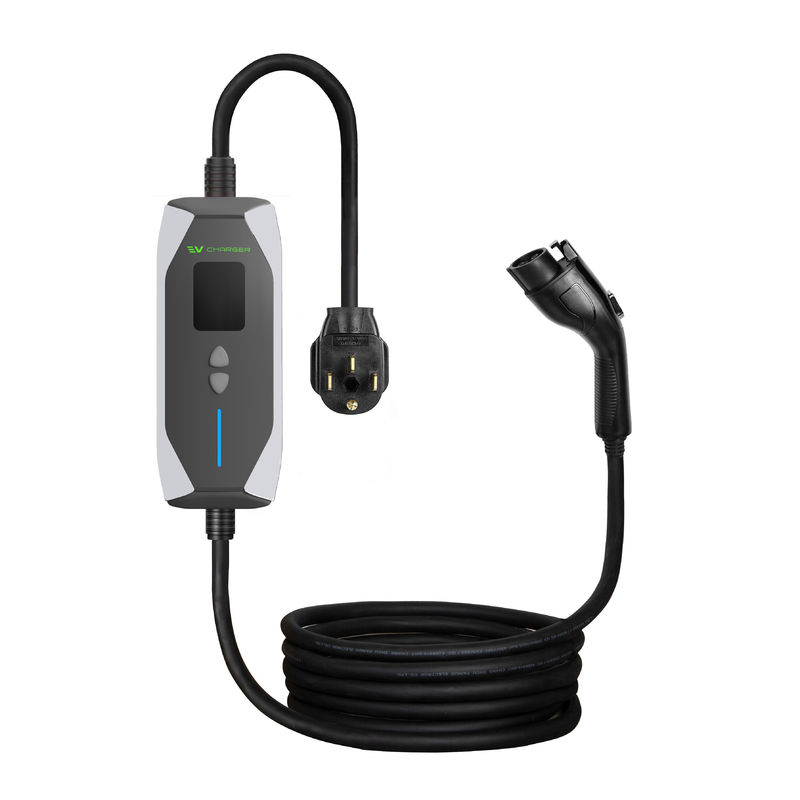 ชาร์จรถยนต์ฉุกเฉินแบบพกพา 7KW 0.96 นิ้ว ชาร์จรถยนต์พลังงานใหม่ 2 แบบ