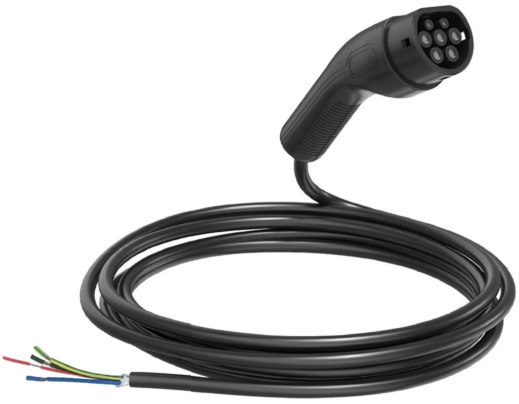 สายเคเบิลต่อขยายเครื่องชาร์จรถยนต์ไฟฟ้า Type 2 16A / 32A เฟสเดียว