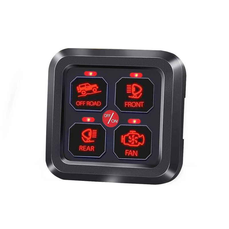 4 Gang Ford Switch Panel ระบบควบคุมวงจร Rocker Switch กับระบบรีเล่ / ไฟลบ