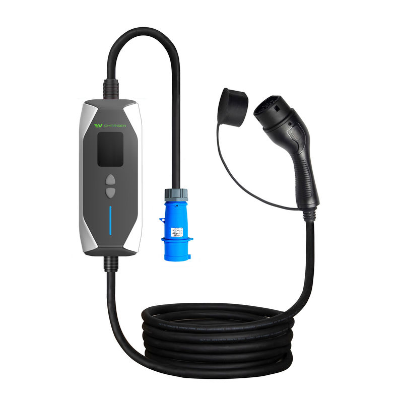 OEM ODM GBT 32A 7KW เครื่องชาร์จเร็วรถไฟฟ้าที่สามารถดื่มได้ เครื่องชาร์จกลางแจ้ง 1 ขั้นตอน เครื่องชาร์จ EV ที่สามารถดื่มได้ พร้อมสายไฟฟ้า 5M