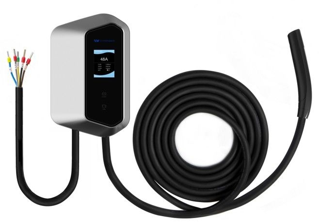 Tesla NACS Plug สําหรับ 16A 32A ประเภท 2 APP สถานีชาร์จสมาธิ Wallbox