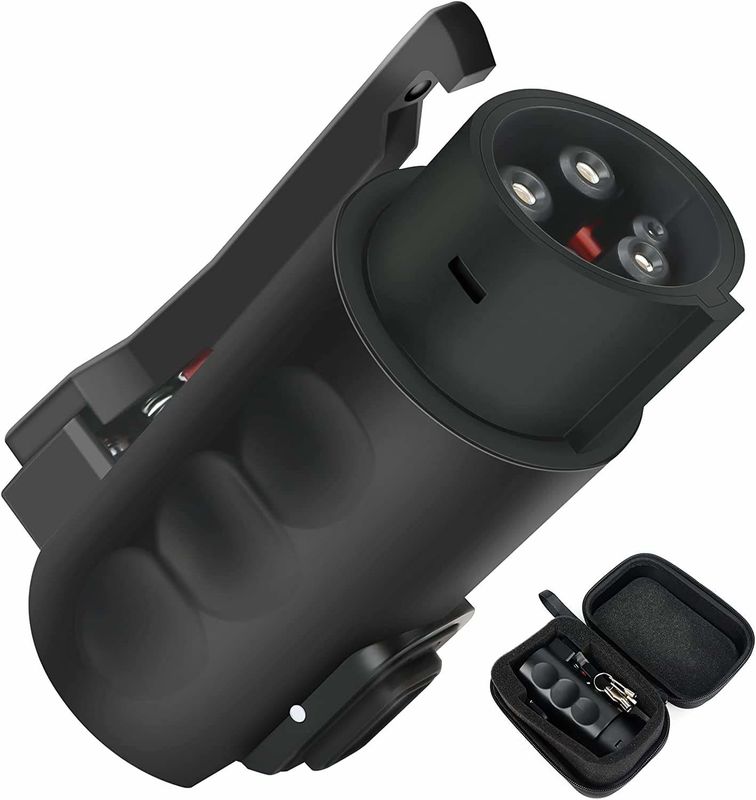 80A 240v Ac Tesla Charger Connector Ev Adapter Charger Tesla To J1772 แอดป์เตอร์สําหรับเทสลา
