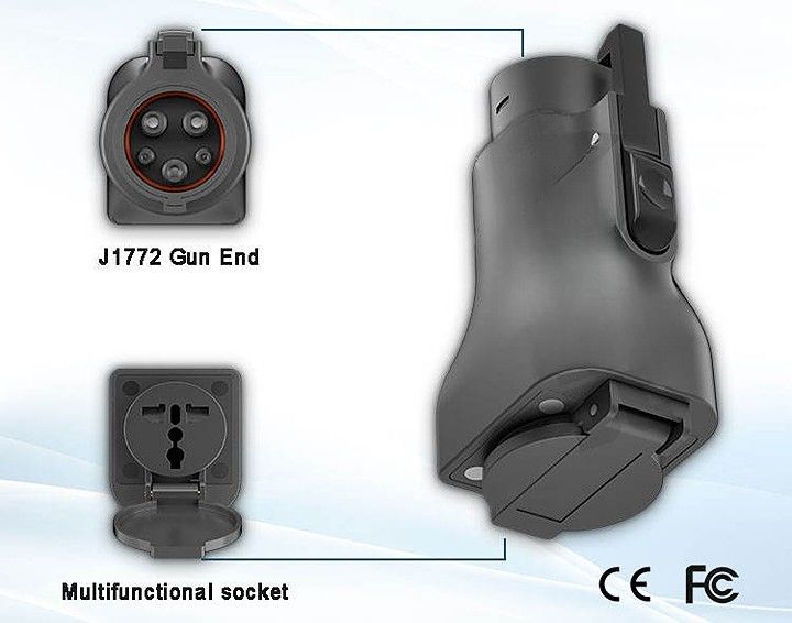 เครื่องยนต์เพื่อบรรทุก Adapter J1772 Plug Ev Connector Adapter Ev จุดออกไฟ J1772