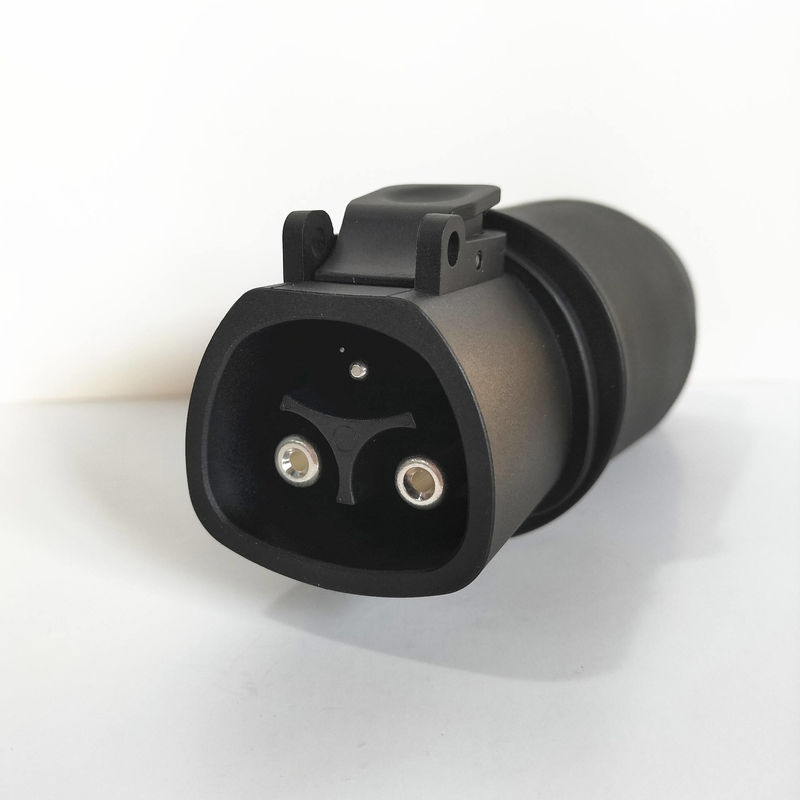เทสล่า To Type2 แอดป์เตอร์ชาร์จ 60A max เครื่องเชื่อม 14kw Ev Plug ชาร์จเร็ว