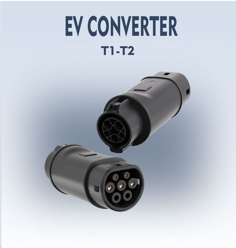 อัดแปลง EV ชาร์จ EV SAE J1772 ประเภท 1 ถึง IEC 62196 ประเภท 2 รองรับการเชื่อมต่อการชาร์จ TYPE 1