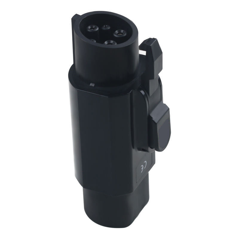 ประเภท 2 ถึง J1772 EV Charging Adapter ชาย ประเภท 1 ถึง หญิง ประเภท 2 เครื่องเชื่อมเครื่องชาร์จรถไฟฟ้า