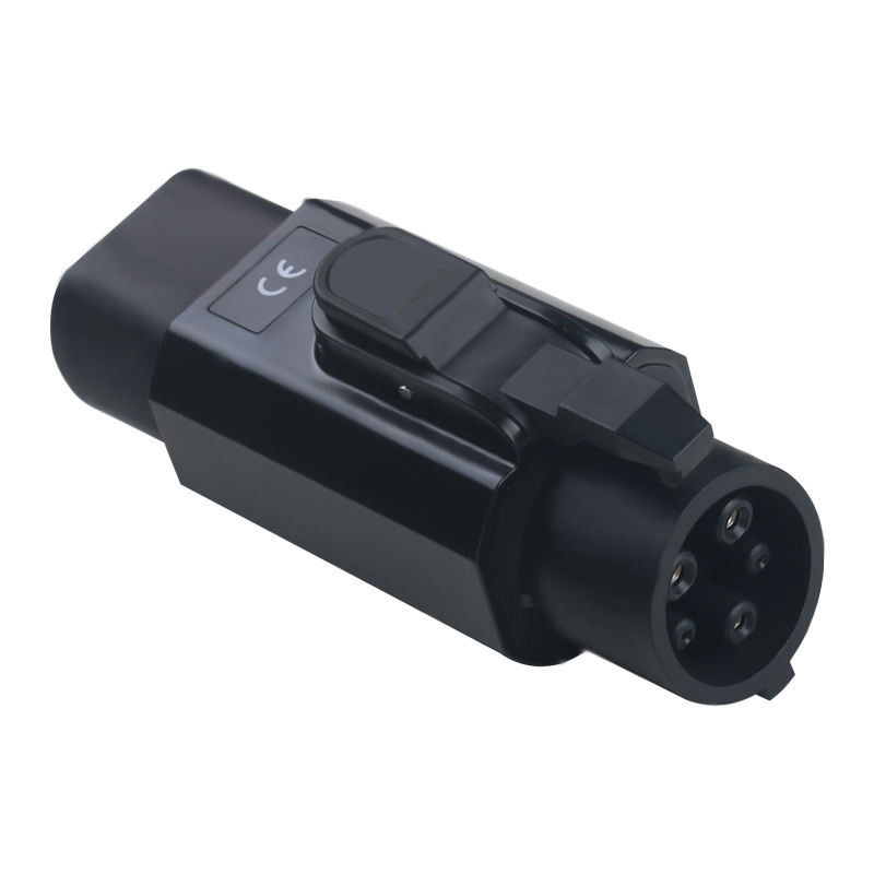 ประเภท 2 ถึง J1772 EV Charging Adapter ชาย ประเภท 1 ถึง หญิง ประเภท 2 เครื่องเชื่อมเครื่องชาร์จรถไฟฟ้า