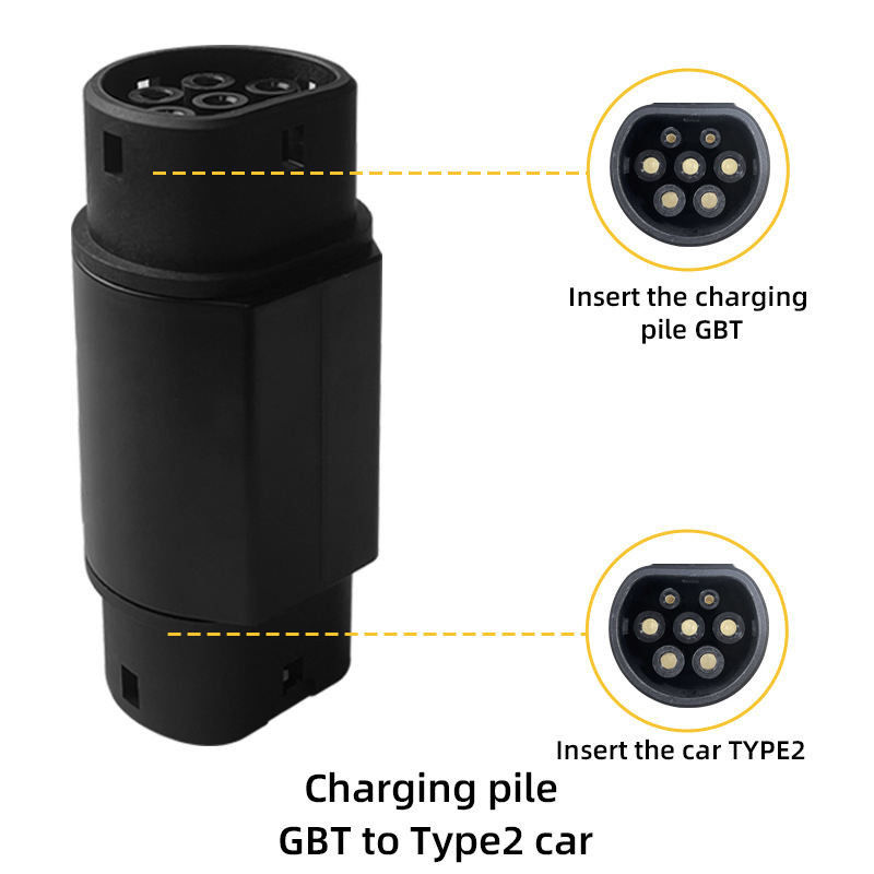 GBT ถึงชนิด2 IEC 62196 EV Adapter 200A max Ev การชาร์จ GBT ถึงชนิด2 เครื่องเชื่อม