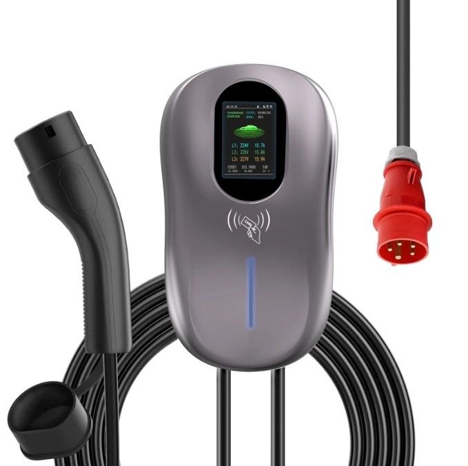 ขายปลีกสถานีชาร์จ EV ชาร์จรถ 11kw OEM Ev Outdoor IEC 62196 TYPE2 กล่องกําแพงภายนอก