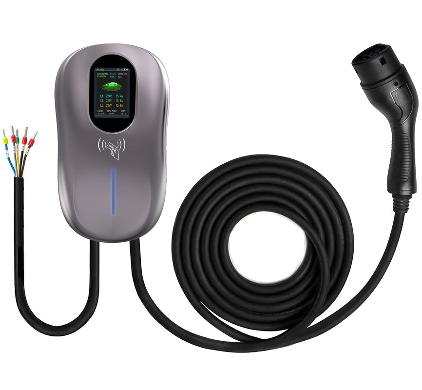ขายปลีกสถานีชาร์จ EV ชาร์จรถ 11kw OEM Ev Outdoor IEC 62196 TYPE2 กล่องกําแพงภายนอก