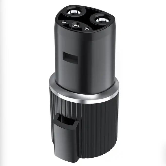 IP55 เครื่องชาร์จรถไฟฟ้า EV ติดต่อ Tesla ระยะยาวไปยัง J1772 Type1